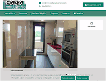 Tablet Screenshot of inmobiliariatxorierri.com